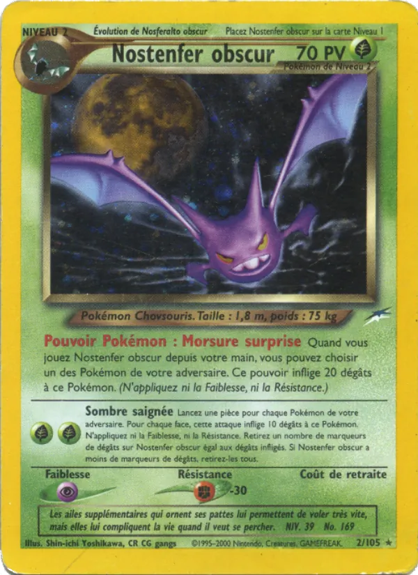 Carte Nostenfer obscur de l'extension Neo Destiny, numéro 2/105