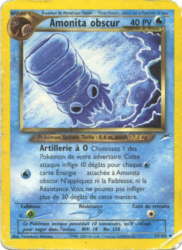 Carte Amonita obscur de l'extension Neo Destiny, numéro 37/105