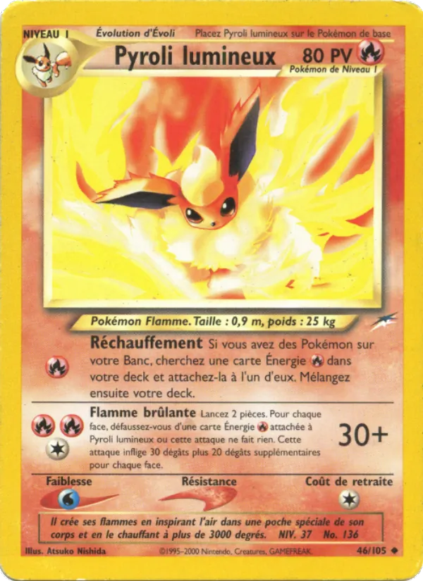 Carte Pyroli lumineux de l'extension Neo Destiny, numéro 46/105