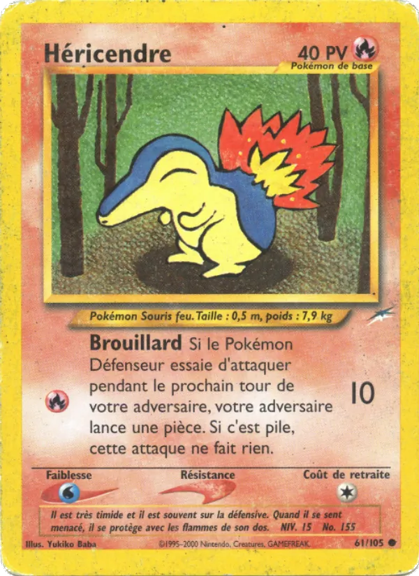 Carte Héricendre de l'extension Neo Destiny, numéro 61/105