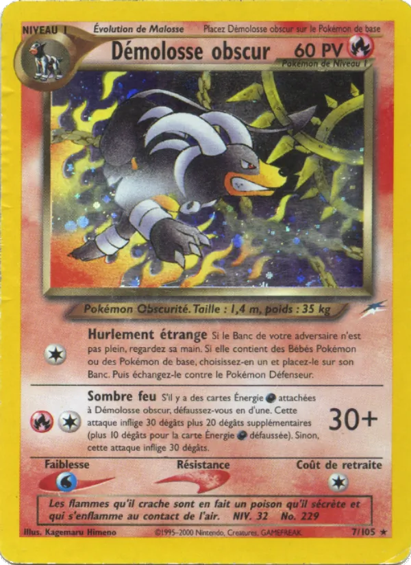 Carte Démolosse obscur de l'extension Neo Destiny, numéro 7/105