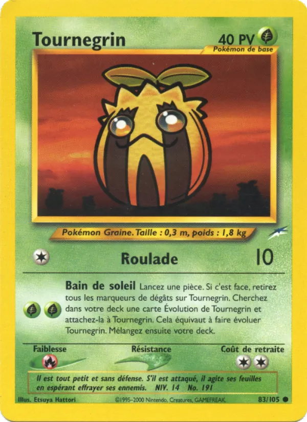 Carte Tournegrin de l'extension Neo Destiny, numéro 83/105