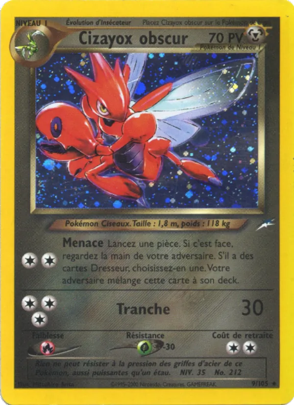 Carte Cizayox obscur de l'extension Neo Destiny, numéro 9/105