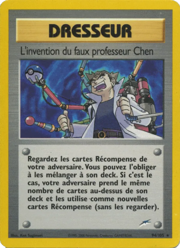 Carte L'invention du faux professeur Chen de l'extension Neo Destiny, numéro 94/105