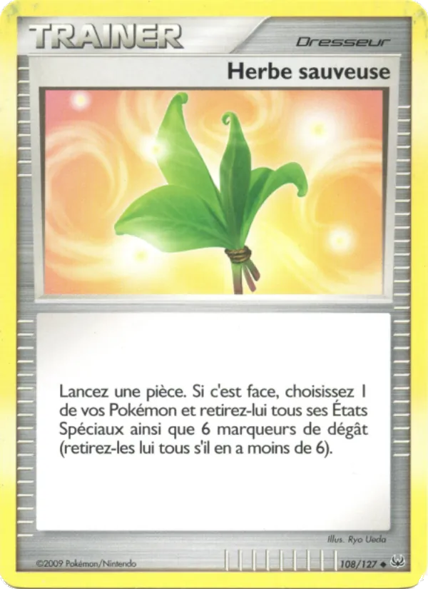 Carte Herbe sauveuse de l'extension Platine, numéro 108/127