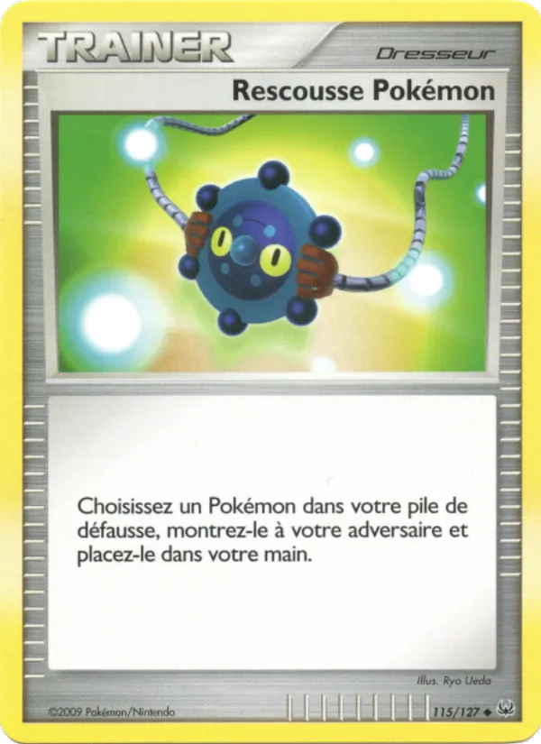 Carte Rescousse Pokémon de l'extension Platine, numéro 115/127