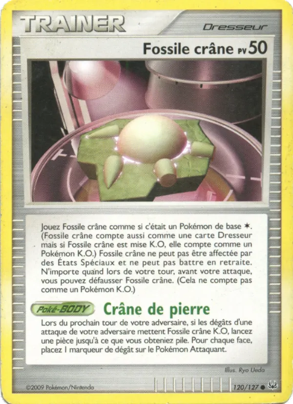 Carte Fossile Crâne de l'extension Platine, numéro 120/127