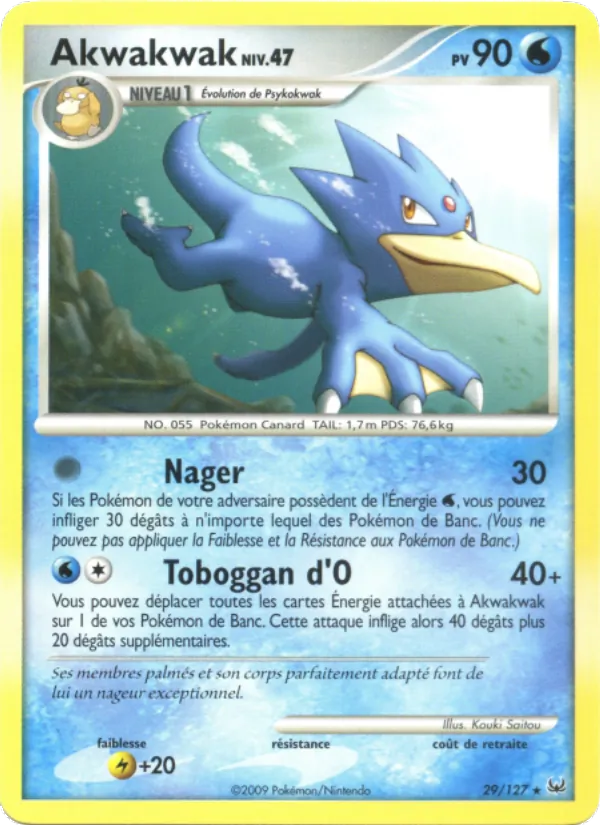 Carte Akwakwak de l'extension Platine, numéro 29/127