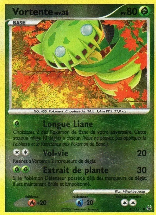 Carte Vortente de l'extension Platine, numéro 43/127