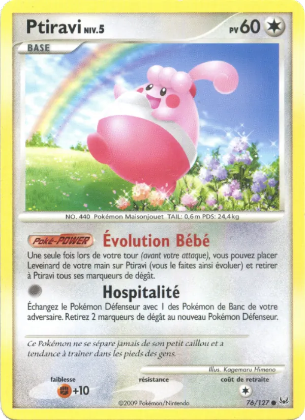 Carte Ptiravi de l'extension Platine, numéro 76/127