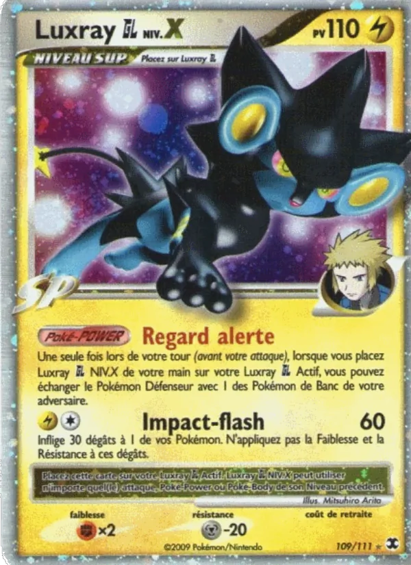 Carte Luxray GL Niv. X de l'extension Rivaux Émergeants, numéro 109/111