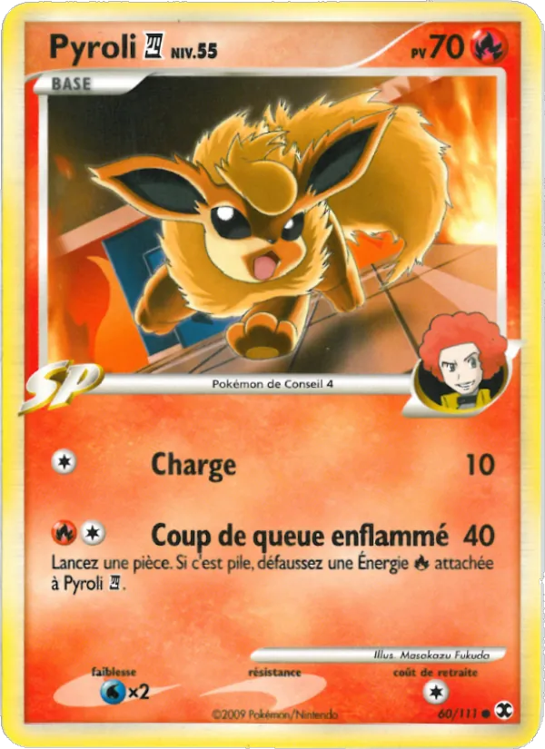 Carte Pyroli 4 Niv. 55 de l'extension Rivaux Émergeants, numéro 60/111