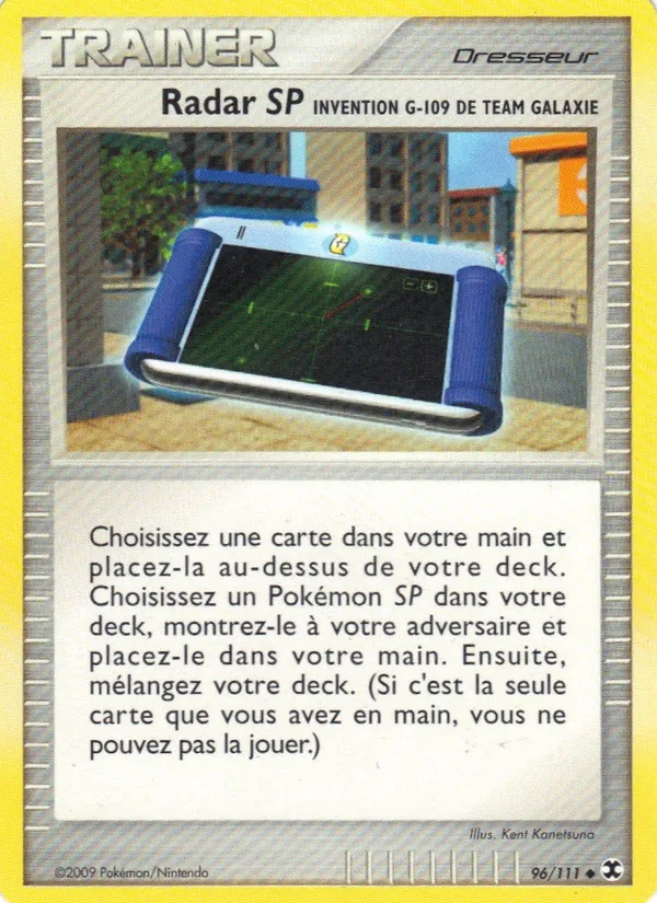 Carte Radar SP Invention G-109 de Team Galaxie de l'extension Rivaux Émergeants, numéro 96/111