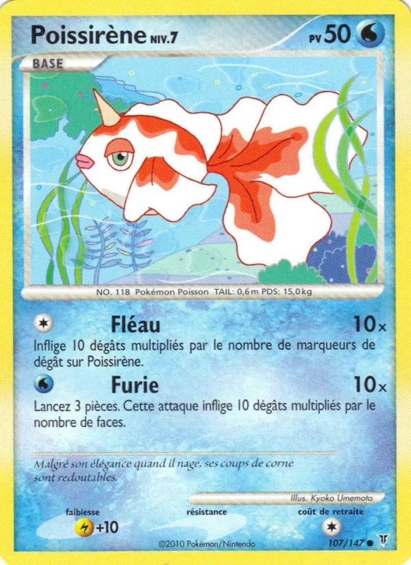 Carte Poissirène de l'extension Vainqueurs Suprêmes, numéro 107/147