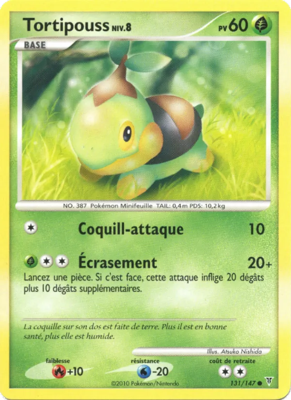 Carte Tortipouss de l'extension Vainqueurs Suprêmes, numéro 131/147