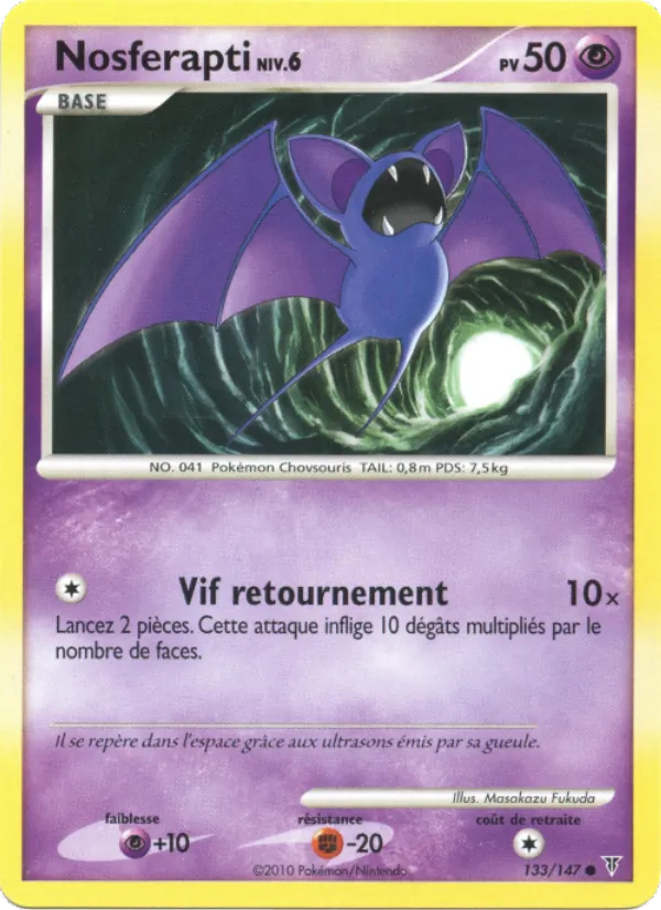 Carte Nosferapti de l'extension Vainqueurs Suprêmes, numéro 133/147