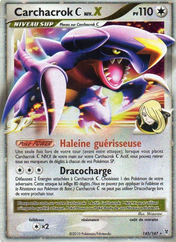 Carte Carchacrok C NIV.X de l'extension Vainqueurs Suprêmes, numéro 145/147