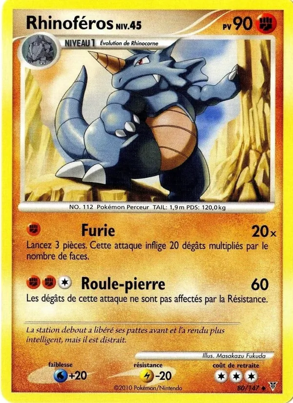 Carte Rhinoféros de l'extension Vainqueurs Suprêmes, numéro 80/147