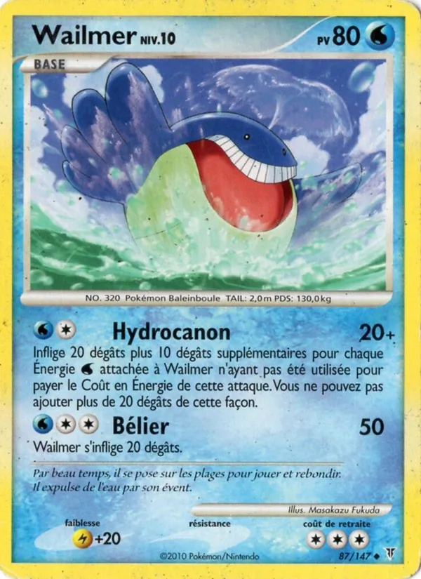 Carte Wailmer de l'extension Vainqueurs Suprêmes, numéro 87/147