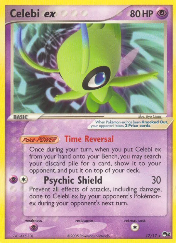 Carte Celebi ex de l'extension POP Série 2, numéro 17/17