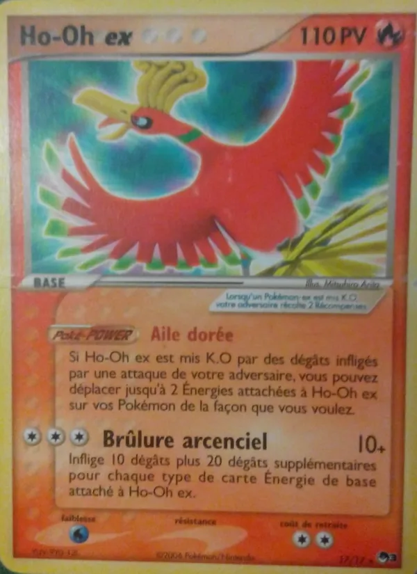 Carte Ho-Oh ex de l'extension POP Série 3, numéro 17/17