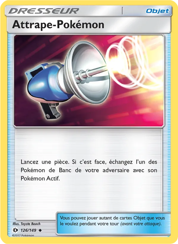 Carte Attrape-Pokémon de l'extension Soleil et Lune, numéro 126/149