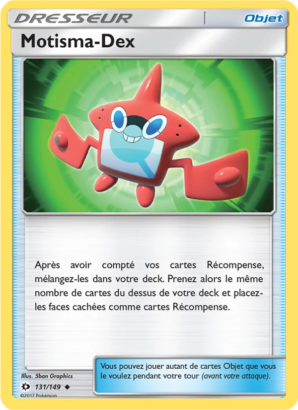 Carte Motisma-Dex de l'extension Soleil et Lune, numéro 131/149