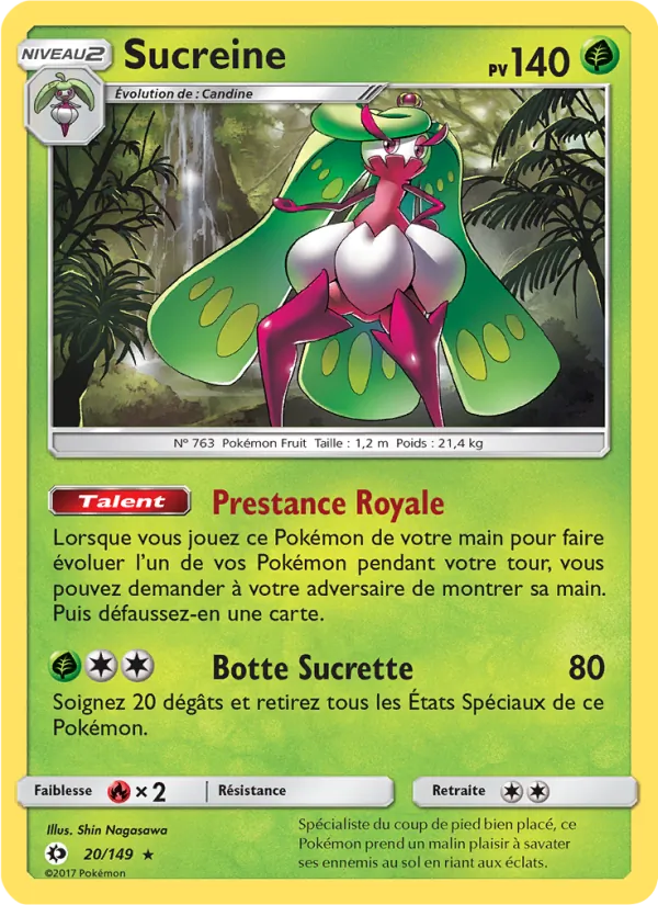 Carte Sucreine de l'extension Soleil et Lune, numéro 20/149