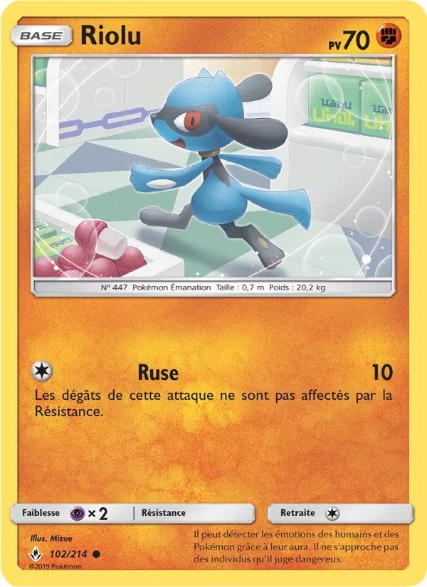 Carte Riolu de l'extension Alliance Infaillible, numéro 102/214