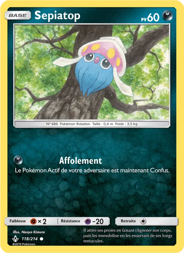 Carte Sepiatop de l'extension Alliance Infaillible, numéro 118/214