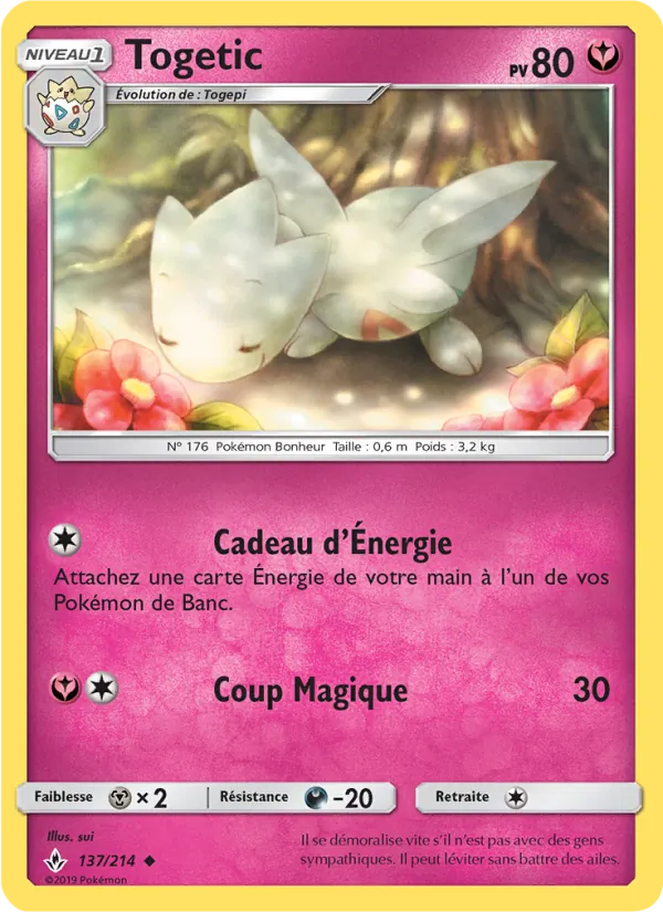 Carte Togetic de l'extension Alliance Infaillible, numéro 137/214