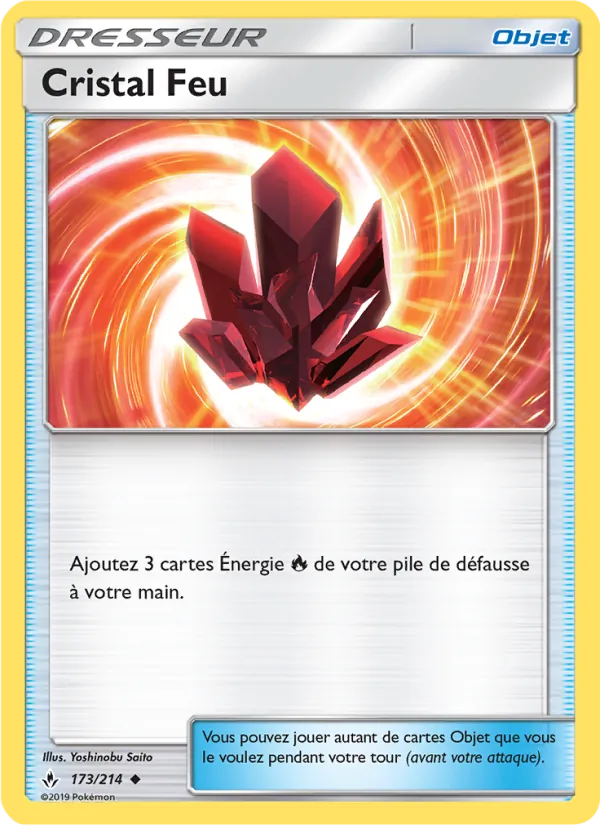 Carte Cristal Feu de l'extension Alliance Infaillible, numéro 173/214
