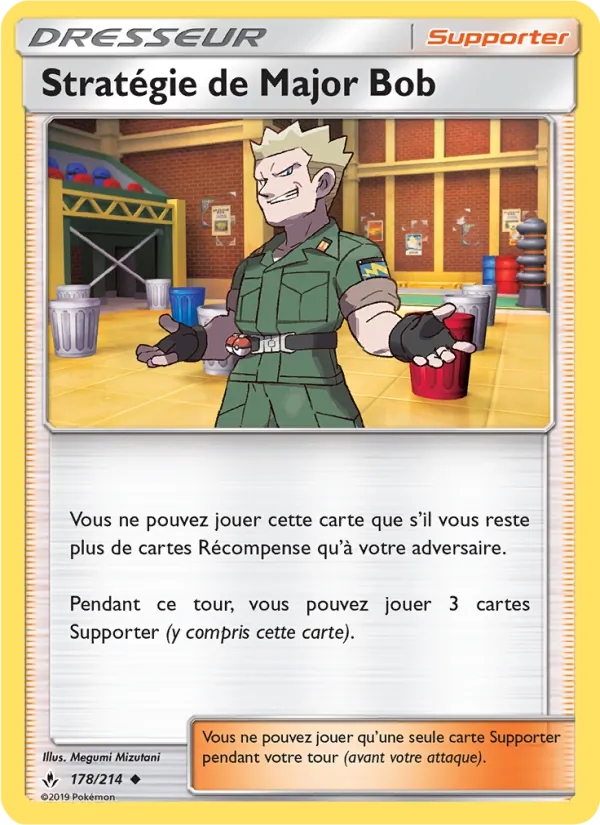 Carte Stratégie de Major Bob de l'extension Alliance Infaillible, numéro 178/214