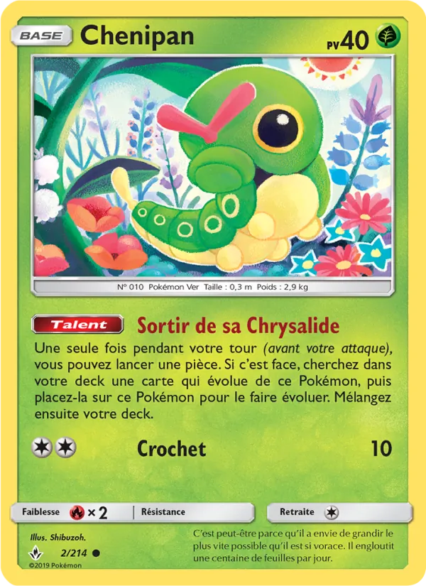 Carte Chenipan de l'extension Alliance Infaillible, numéro 2/214