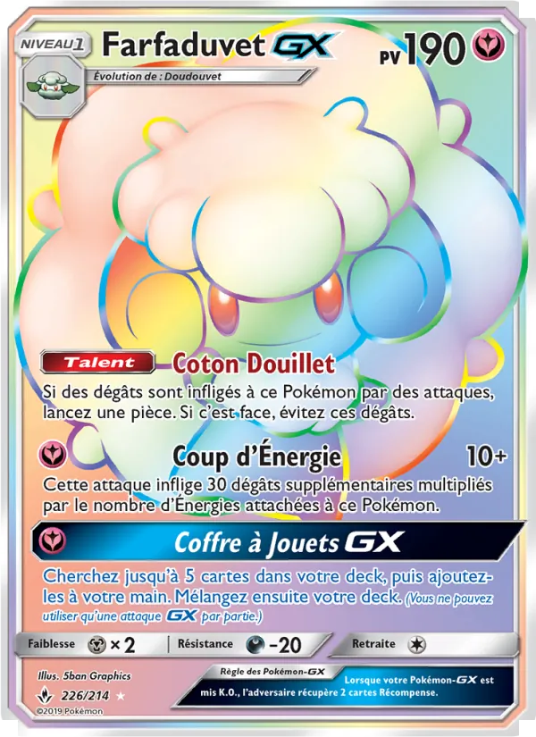 Carte Farfaduvet GX de l'extension Alliance Infaillible, numéro 226/214