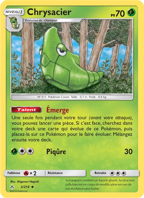 Carte Chrysacier de l'extension Alliance Infaillible, numéro 3/214