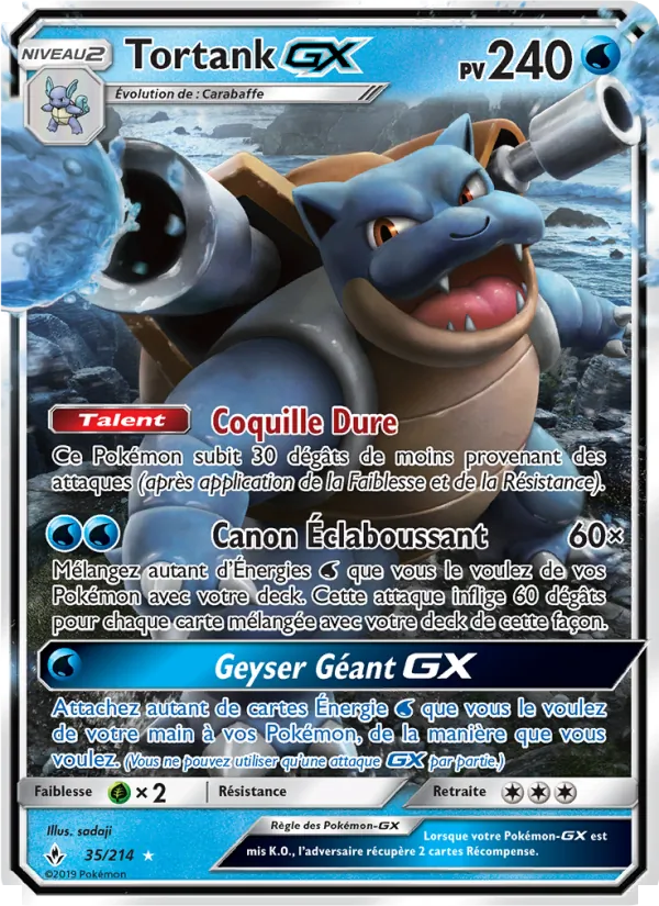 Carte Tortank GX de l'extension Alliance Infaillible, numéro 35/214