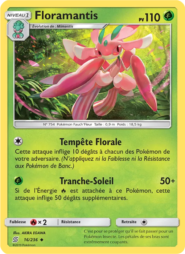 Carte Floramantis de l'extension Harmonie des Esprits, numéro 16/236
