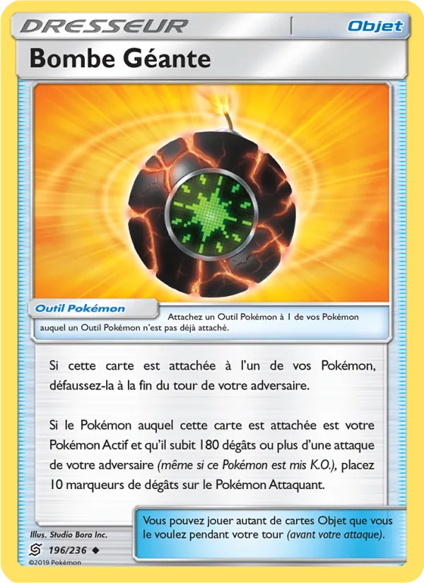Carte Bombe Géante de l'extension Harmonie des Esprits, numéro 196/236