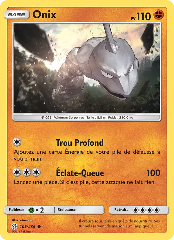 Carte Onix de l'extension Éclipse Cosmique, numéro 105/236