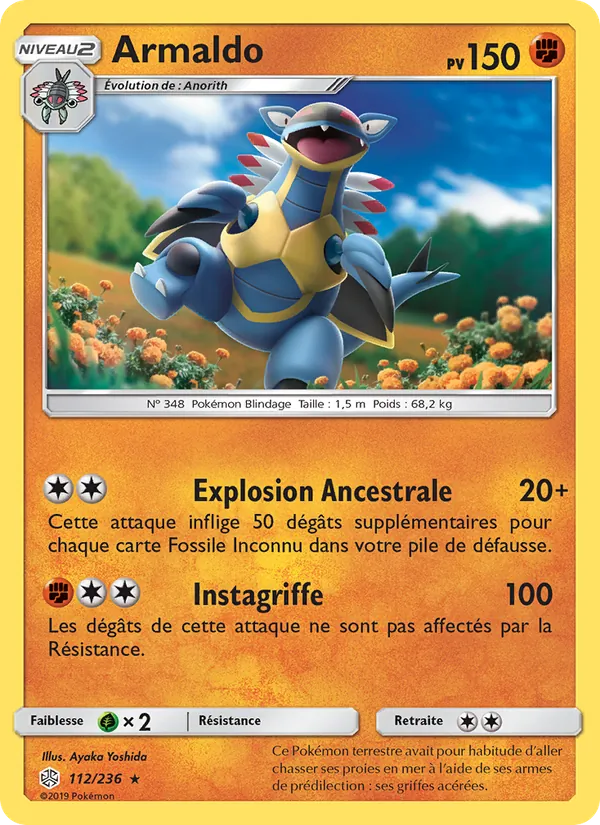 Carte Armaldo de l'extension Éclipse Cosmique, numéro 112/236