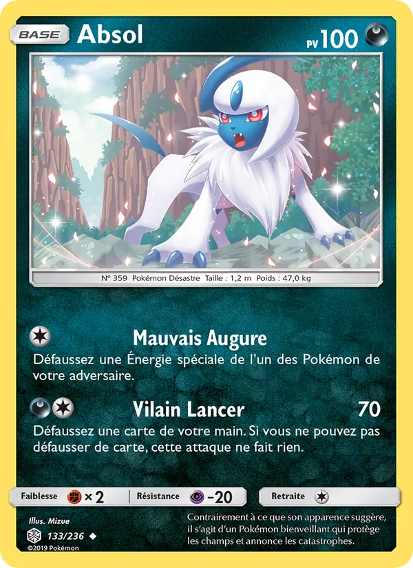 Carte Absol de l'extension Éclipse Cosmique, numéro 133/236