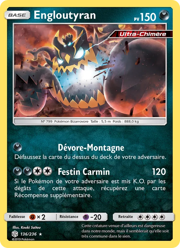 Carte Engloutyran de l'extension Éclipse Cosmique, numéro 136/236