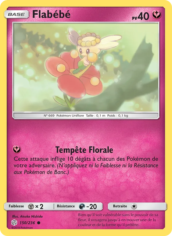 Carte Flabébé de l'extension Éclipse Cosmique, numéro 150/236