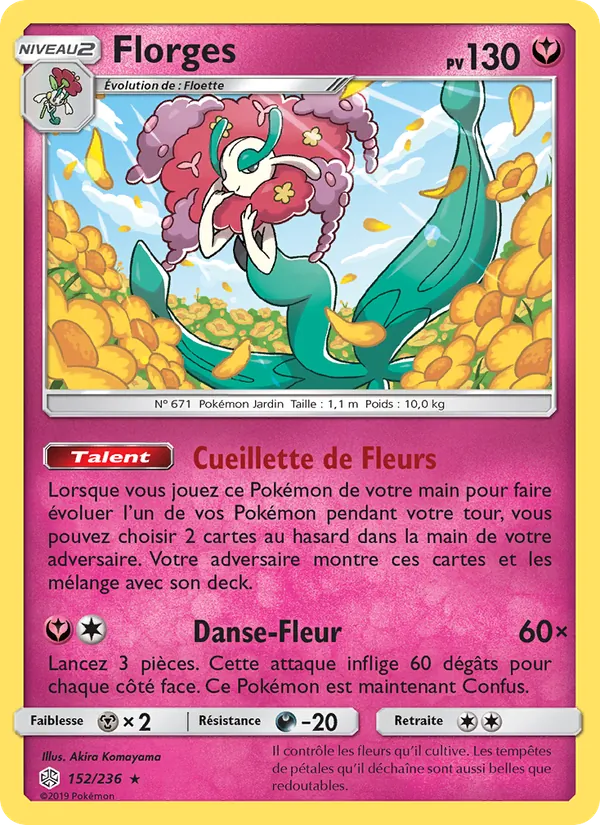 Carte Florges de l'extension Éclipse Cosmique, numéro 152/236