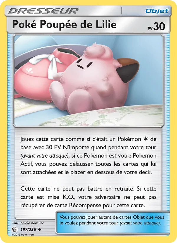 Carte Poké Poupée de Lilie de l'extension Éclipse Cosmique, numéro 197/236