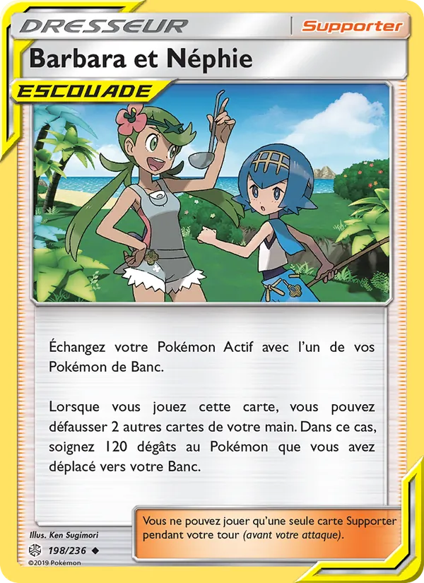Carte Barbara et Néphie de l'extension Éclipse Cosmique, numéro 198/236