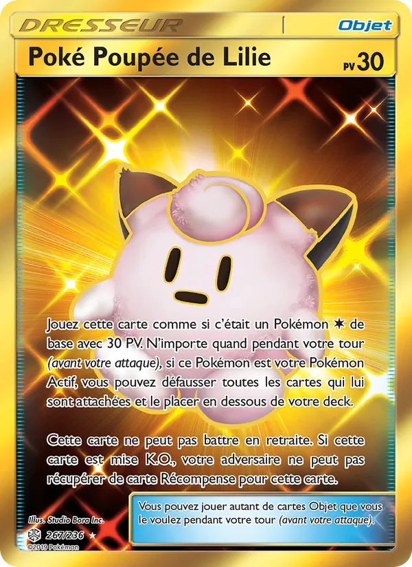 Carte Poké Poupée de Lilie de l'extension Éclipse Cosmique, numéro 267/236