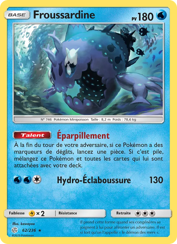 Carte Froussardine de l'extension Éclipse Cosmique, numéro 62/236