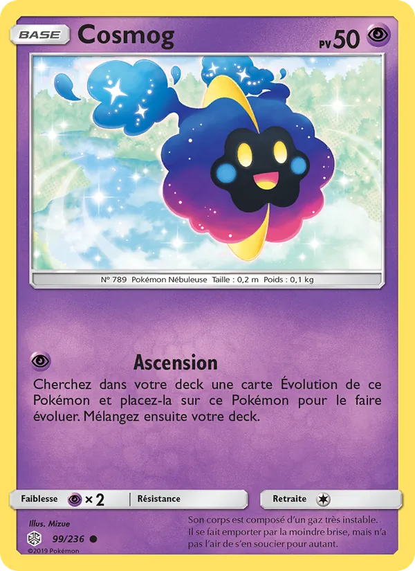 Carte Cosmog de l'extension Éclipse Cosmique, numéro 99/236
